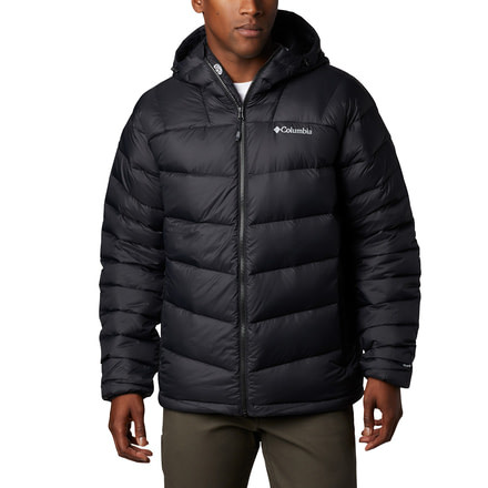 Columbia Centennial Creek Down Hooded Jacket - Mens, Black, Small, 1864491010-S