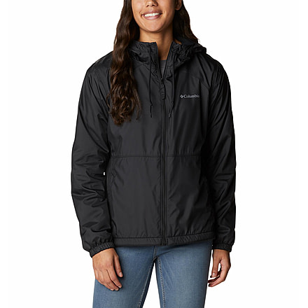 Columbia Center Ridge Lined Windbreaker - Womens, Black, Medium, 1843791012BlackM