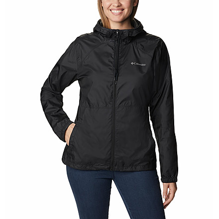 Columbia Center Ridge Windbreaker Jacket - Womens, Black/Black, Small, 1809511013Black, BlackS