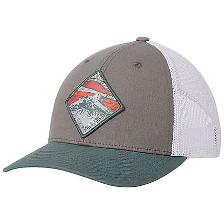 Columbia Womens Snap Back Hat - Women's, Titanium, Mountain Patch, One Size, 1768401049-One Size