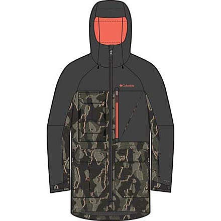 Columbia Coreshot Printed Jacket - Mens, Greenscape Treebark Print/Black, 2XL, 2145121-366-XXL