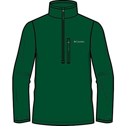 Columbia Essential Hike Grid Fleece Half Zip Jacket - Mens, Rain Forest, Medium, 2136801-375-M
