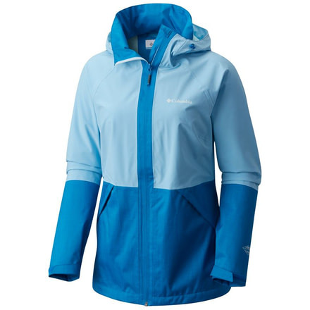 Columbia Evolution Valley Lightweight Rain Jacket - Womens, Blue Sky, Dark Cyan, L 1770821989L