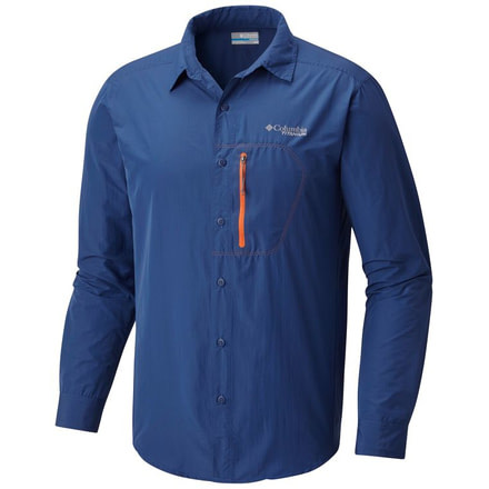 Columbia Featherweight Hike Long Sleeve Shirt - Mens, Carbon, Heatwave, L 1654401469L