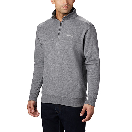 Columbia Hart Mountain II Half Zip Sweatshirt - Mens, Charcoal Heather, XXL, 1411621-030-XXL