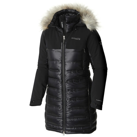 Columbia HeatZone 1000 TurboDown Hooded Parka - Women's-Black-Medium