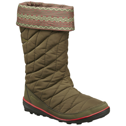 Columbia Heavenly Omni-Heat Slip Print Winter Boot - Women's-Nori/Henna-Medium-6.5