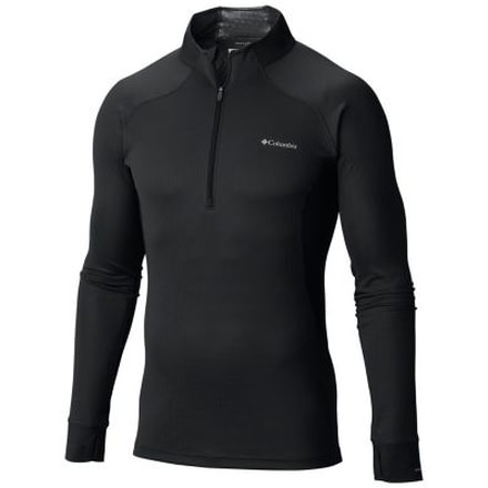 Columbia Heavyweight II Long Sleeve Half Zip - Mens, Black, Small, 1638531010-S