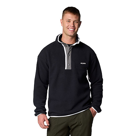 Columbia Helvetia II Half Snap Fleece - Mens, Black, Large, 2090891010-010-L
