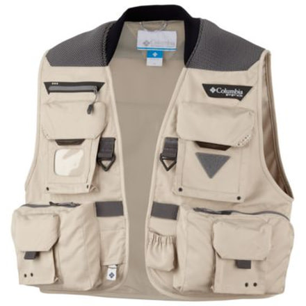 Columbia Henrys Fork V Vest - Mens, Fossil, Small, 1470961160-S