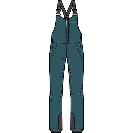 Columbia Iceventure II Bib - Womens, Everblue Dobby, Extra Small, 2085921-429-XS