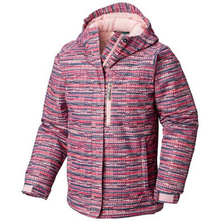 Columbia Magic Mile Jacket - Girls, Rosewater Digi Lines Print, 4T, 1753942686-4T