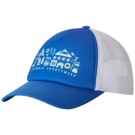 Columbia Mesh Hat - Womens, Dark Cyan, Camp Print, One Size, 1714841455O/S