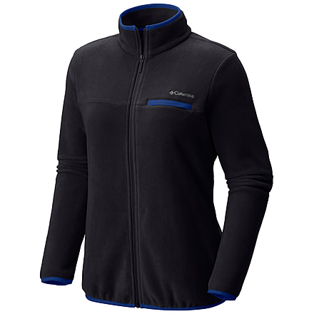 Columbia Mountain Crest Full Zip Jacket - Women's-Black/Dynasty-X-Small
