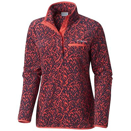 Columbia Mountain Side Printed Pull Over Jacket - Womens, Blush Pink Ikat Print, L, 1715661614L