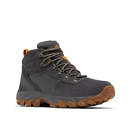 Columbia Newton Ridge Plus II Suede Waterproof Hiking Boot - Mens, Dark Grey/Gold, 11.5, 1746411-091-11.5