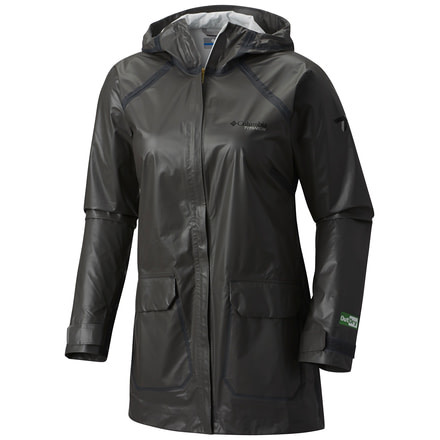 Columbia OutDry Ex ECO Rain Shell Jacket - Womens, Bamboo Charcoal, L, 1723811030L