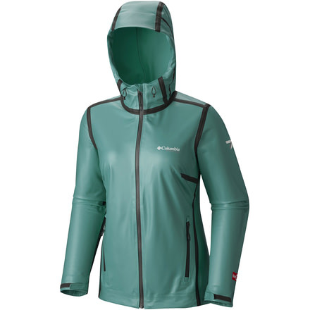 Columbia OutDry Ex Stratch Hooded Shell - Women's-Teal-X-Small