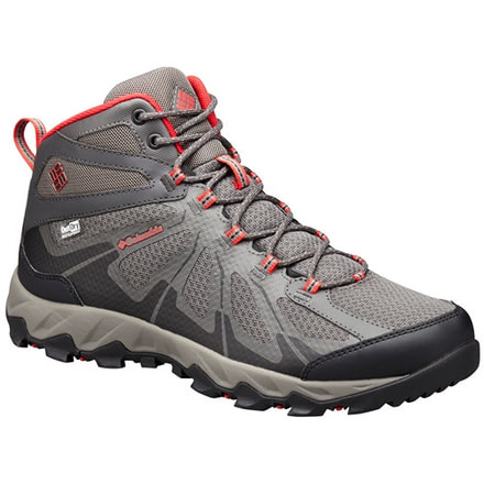 Columbia Peakfreak XCRSN II XCEL Mid Outdry Hiking Boot - Men's-City Grey/Bright Red-Medium-8