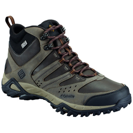 PeakFreak XCRSN Mid Leather OutDry Hiking Boot - Mens-Mud/Caramel-Medium-8.5