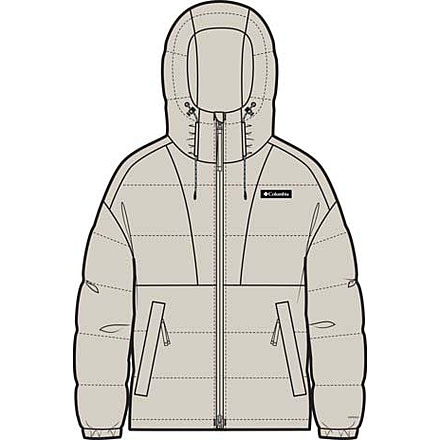 Columbia Pike Lake III Hooded Jacket - Womens, Dark Stone, Small, 2133561-278-S