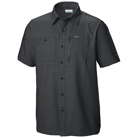 Columbia Pilsner Peak III Short Sleeve Shirt - Mens, Shark Heather, Medium, 1838811011-M
