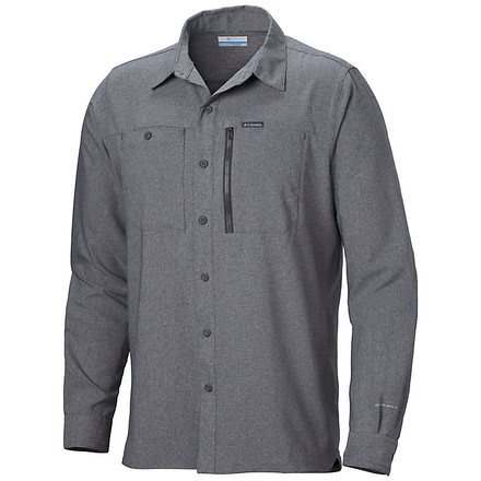 Columbia Pilsner Peak IV Long Sleeve Shirt - Mens, Shark Heather, Medium, 1838831011-M