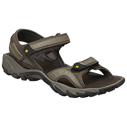 Columbia Sandero Sandal - Men's-Mud/Cyber Yellow-Medium-7 US