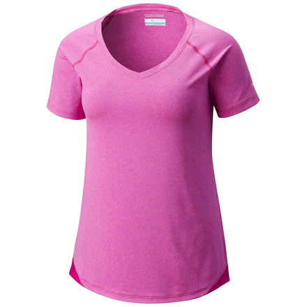 Columbia Saturday Trail II Knit Short Sleeve Shirt - Womens, Groovy Pink Heather, L, 1714621650L