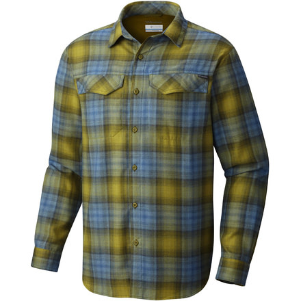 Columbia Silver Ridge Flannel Long Sleeve Shirt - Men's-Mossy Green-Large