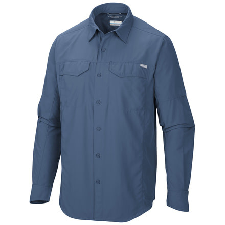 Silver Ridge Long Sleeve Shirt - Mens-Steel-Small