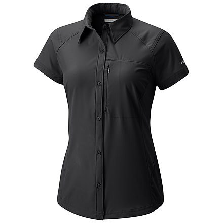 Columbia Silver Ridge Short Sleeve Shirt - Womens, Black, M, 1443251010M