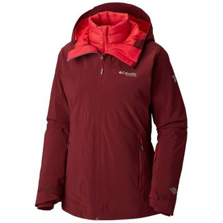 Columbia Snow Rival Interchange Jacket - Womens, Rich Wine, Medium, 1801021624-M
