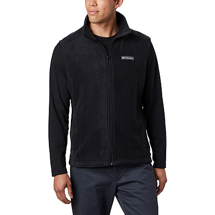 Columbia Steens Mountain Fleece Vest - Mens, Black, S, 1639261-010-S