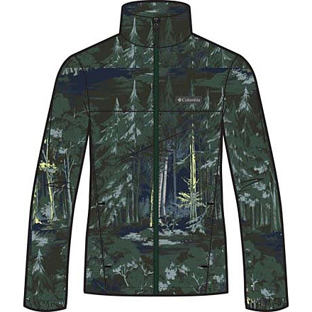Columbia Steens Mountain Printed Jacket - Mens, Rain Forest Deschutestrees, Medium, 1478231-375-M