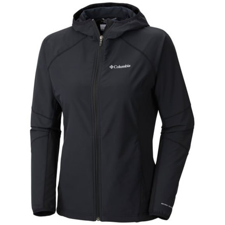Columbia SWEET AS Softshell Hoodie - Women's-Black-X-Large