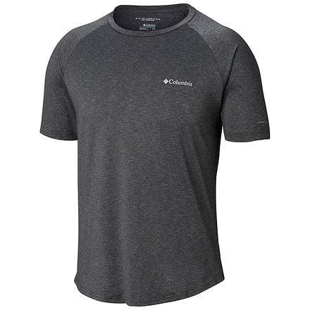 Columbia Tech Trail II Short Sleeve Crew Shirt - Mens, Shark, Medium, 1838581011-M