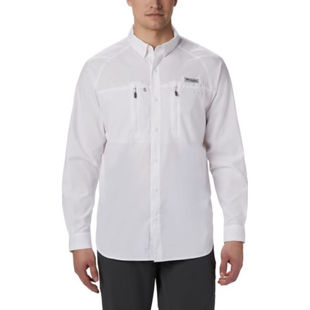 Columbia Terminal Tackle Long Sleeve Woven Shirt - Men's, White, 2XL, 183151-100-XXL