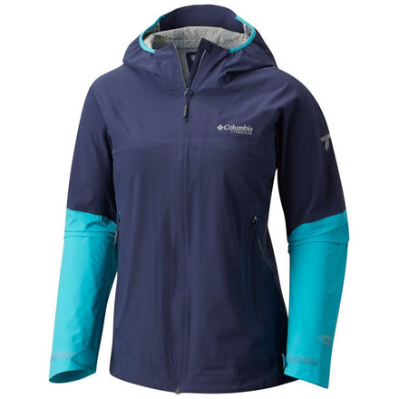 Columbia Trail Magic Rain Shell Jacket - Womens, Nocturnal, Geyser, L 1770761591L
