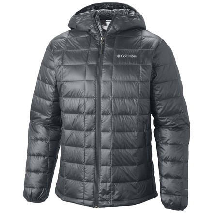 Columbia Trask Mountain 650 Down TurboDown Hooded Jacket - Men's-Graphite-Medium