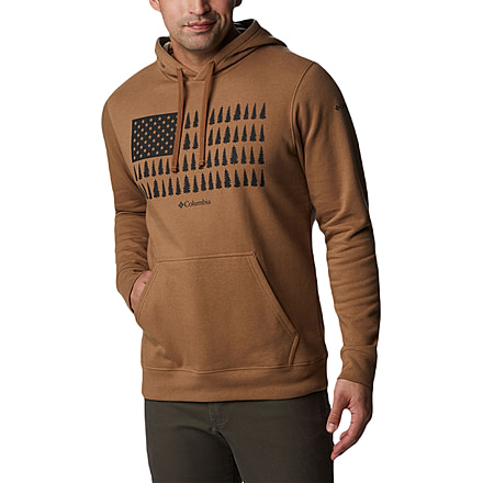 Columbia Trek Graphic Hoodie - Mens, Delta/Treeline Flag Graphic, Small, 2018491260-S