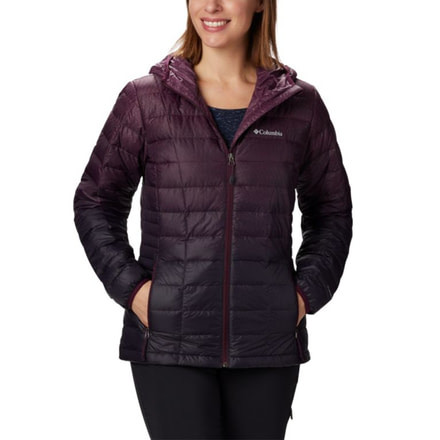 Columbia Voodoo Falls 590 TurboDown Mid Jacket - Womens, Black Cherry, Large, 1682901522-L