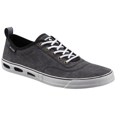 Columbia Vulc N Vent Lace Casual Shoe - Mens-Black/White-Medium-10 US