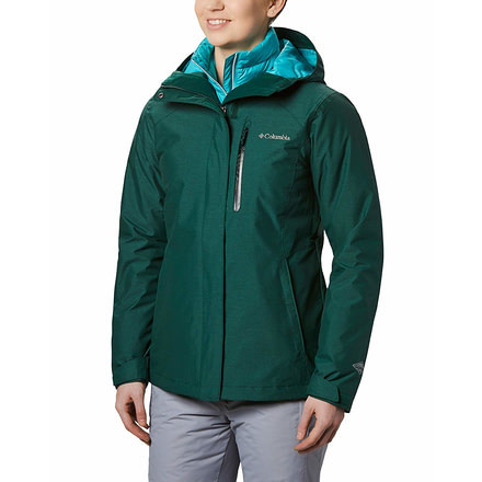 Columbia Whirlibird III Interchange Jacket, Dark Ivy Crossdye, XL - Womens, 1801151398-XL