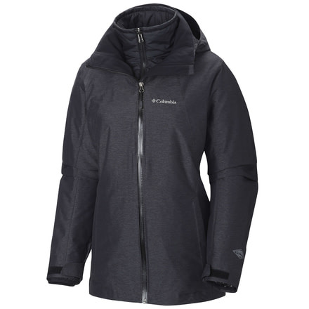 Columbia Whirlibird Interchange Jacket - Women's-Black Cross Dye-Medium