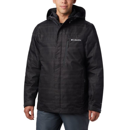 Columbia Whirlibird IV Interchange Jacket - Mens, Shark Heather Stripe Print, Extra Large, 1866751013-XL