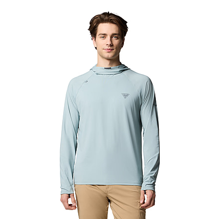 Columbia Wild Cast Sun Hoodie - Mens, Crushed Blue, L, 2120831-461-L