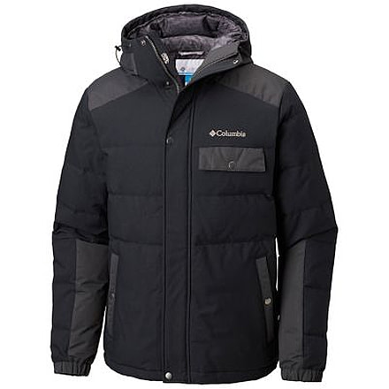 Columbia Winter Challenger Hooded Jacket - Mens, Black/Shark, Medium, 1798801010-M