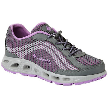 Columbia Youth Drainmaker IV Boat Shoes, Graphite/Northern Lights, Medium, 5, 1826921054-5