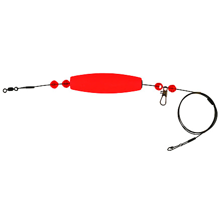Comal Floats Cigar Steel Float Leader 1/2oz Wght 28in Solid Red, CB300R-28S